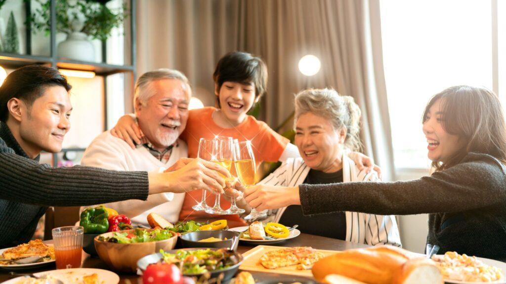 Fathers day celebration with family